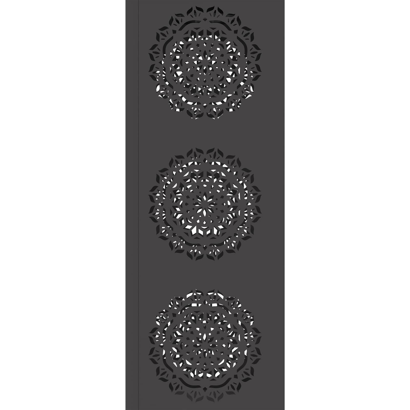 Solar LED Pad Licht 2 pcs Zwart Koudgewalst staal
