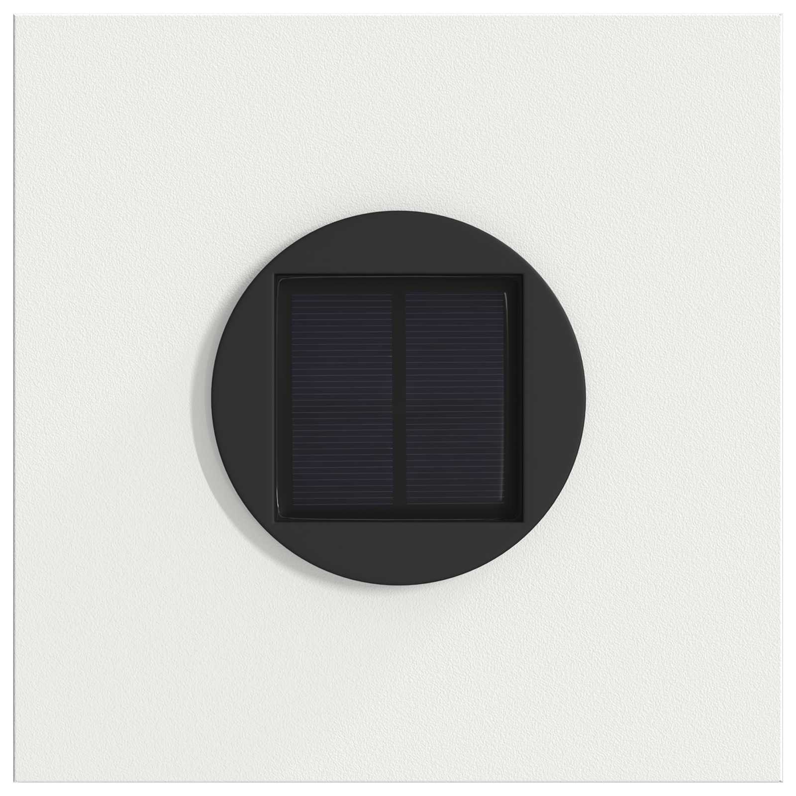Solar LED Pad Licht 2 pcs Wit Koudgewalst staal
