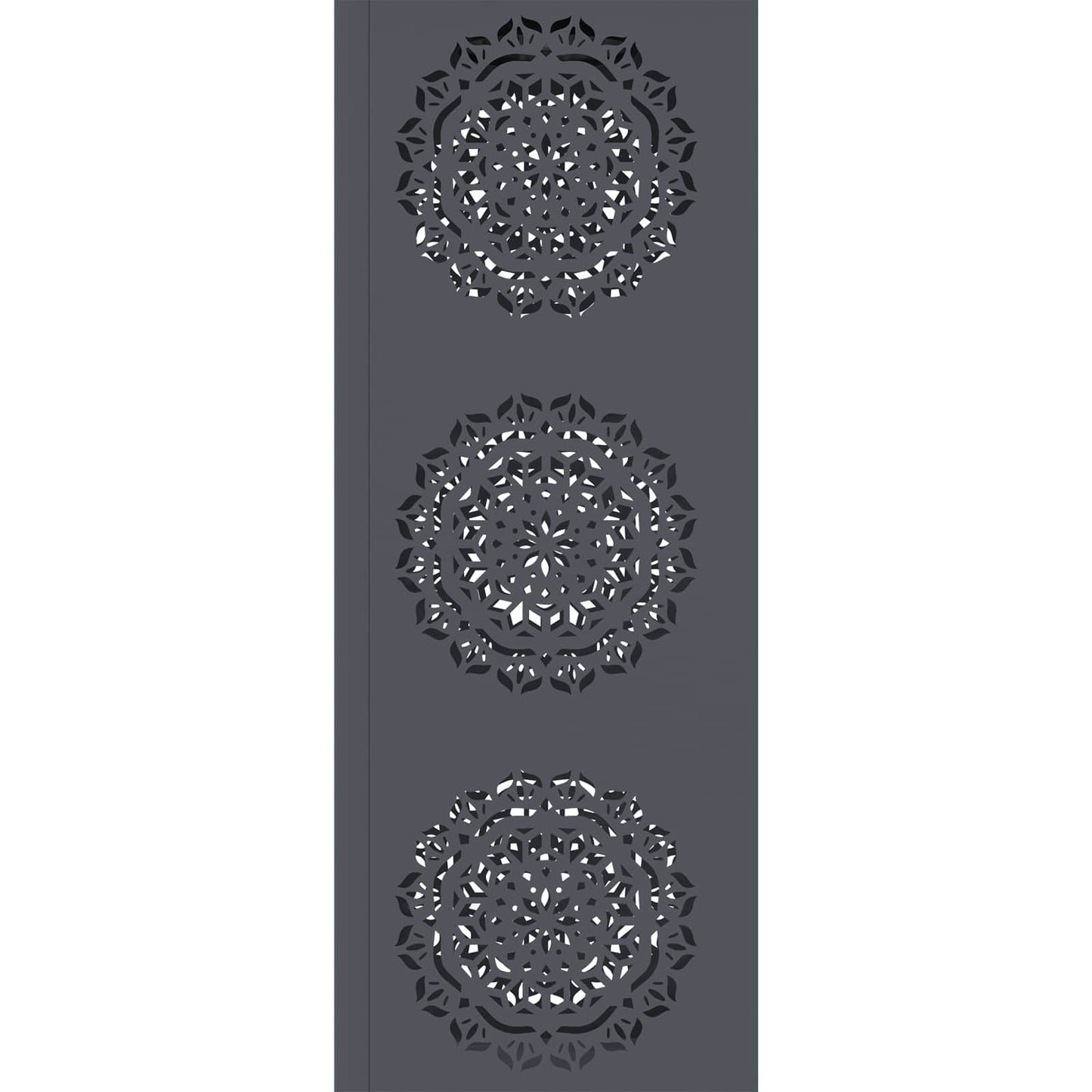 Solar LED Pad Licht 2 pcs Antraciet Koudgewalst staal