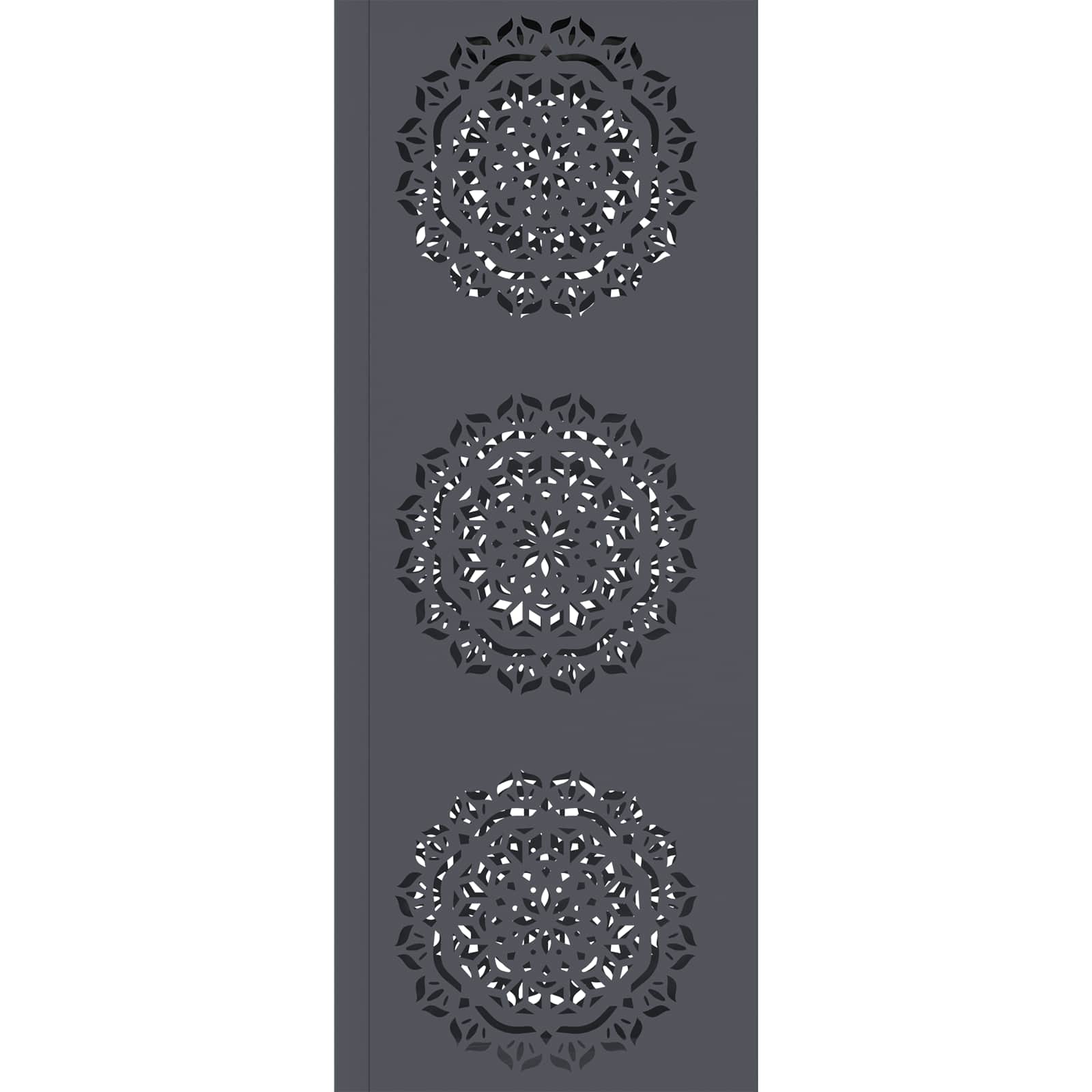Solar LED Pad Licht 2 pcs Antraciet Koudgewalst staal