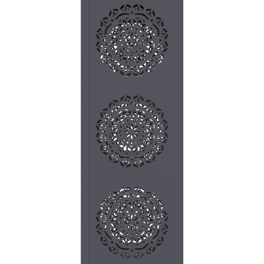Solar LED Pad Licht 2 pcs Antraciet Koudgewalst staal