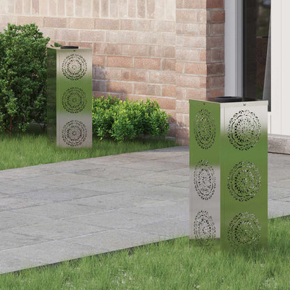 Solar LED Pad Licht 2 pcs Roestvrij staal Roestvrij staal