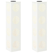 Solar LED Pad Licht 2 pcs Wit Koudgewalst staal