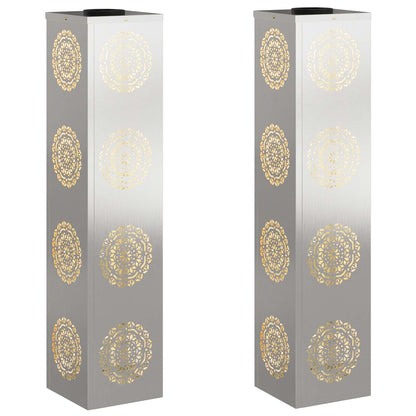 Solar LED Pad Licht 2 pcs Roestvrij staal Roestvrij staal