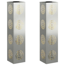 Solar LED Pad Licht 2 pcs Gegalvaniseerd Gegalvaniseerd