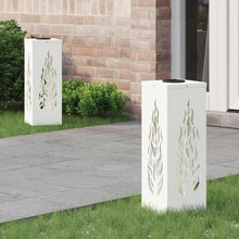 Solar LED Pad Licht 2 pcs Wit Koudgewalst staal