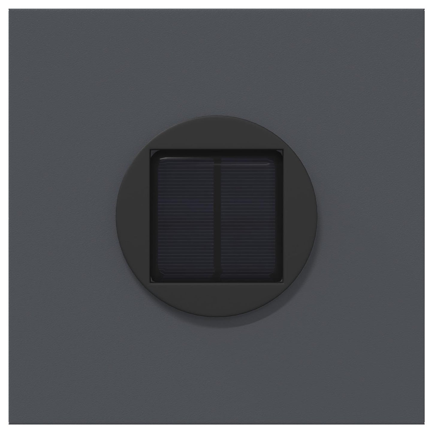Solar LED Pad Licht 2 pcs Antraciet Koudgewalst staal