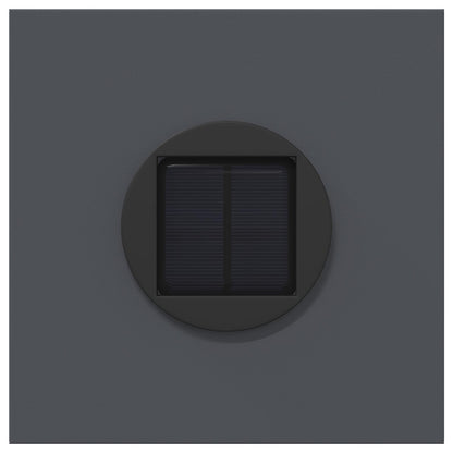 Solar LED Pad Licht 2 pcs Antraciet Koudgewalst staal