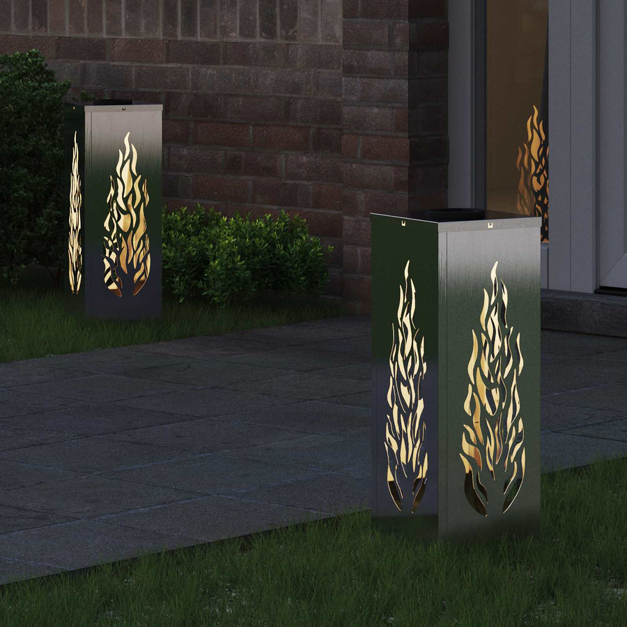 Solar LED Pad Licht 2 pcs Roestvrij staal Roestvrij staal