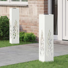 Solar LED Step Light 2 pcs White Cold-rolled Steel