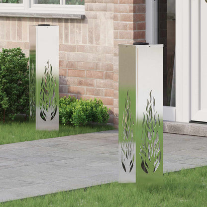 Solar LED Pad Licht 2 pcs Roestvrij staal Roestvrij staal