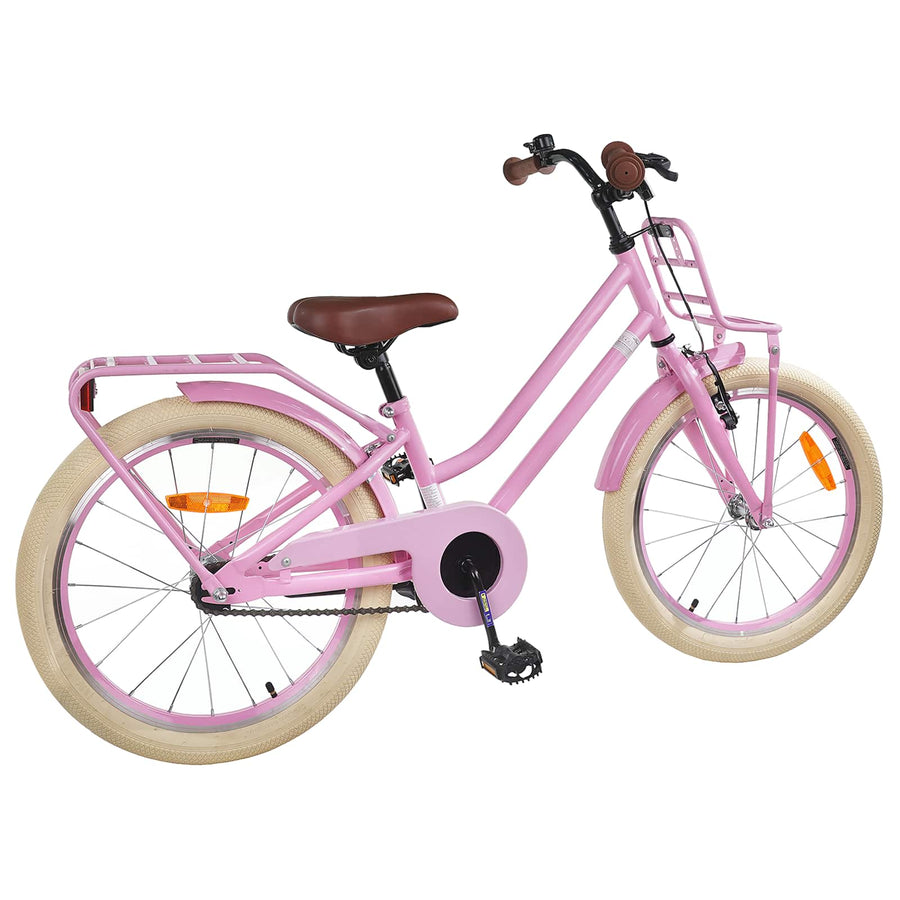 Kinderfiets 18 Inch voor 5-7 jaar Lichtroze