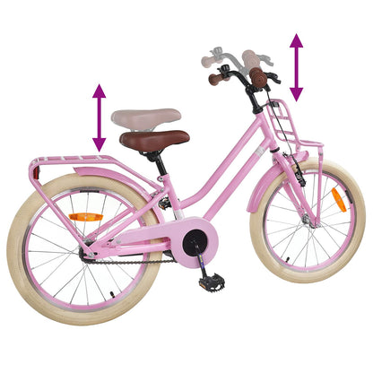 Kinderfiets 22 Inch voor 7-12 jaar oud Lichtroze