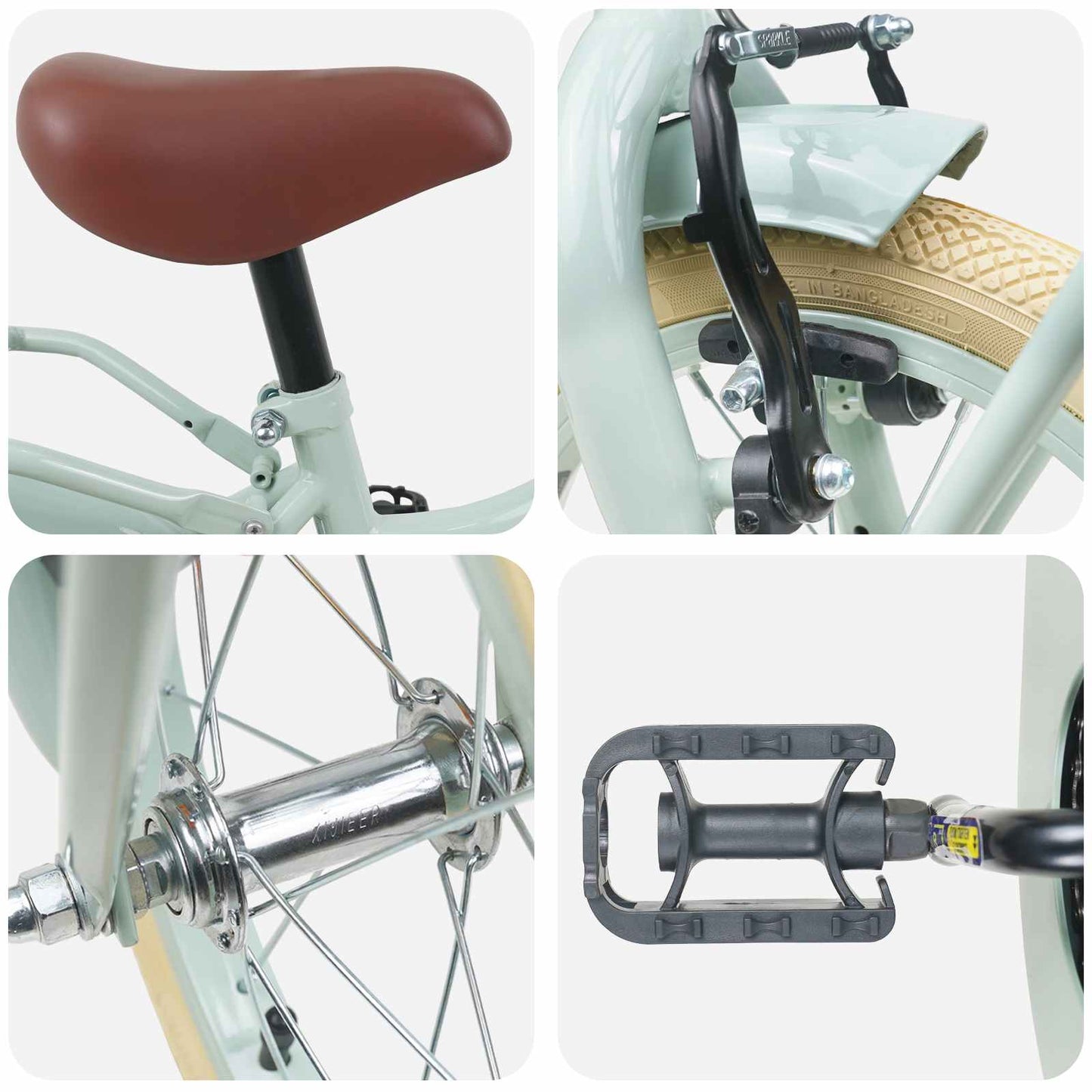 Kinderfiets 12 Inch voor 2-4 jaar oud Lichtgroen