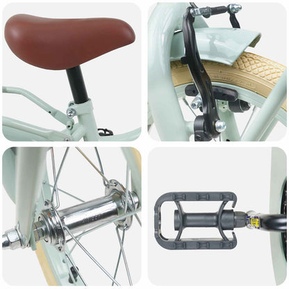 Kinderfiets 12 Inch voor 2-4 jaar oud Lichtgroen