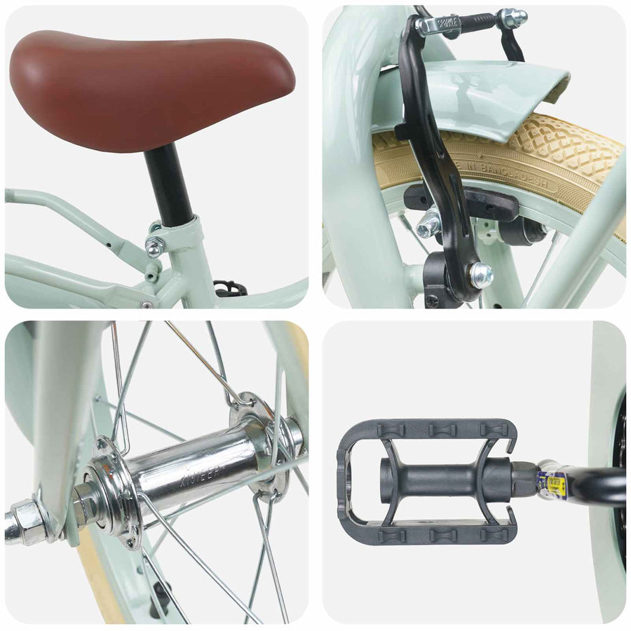 Kinderfiets 12 Inch voor 2-4 jaar oud Lichtgroen