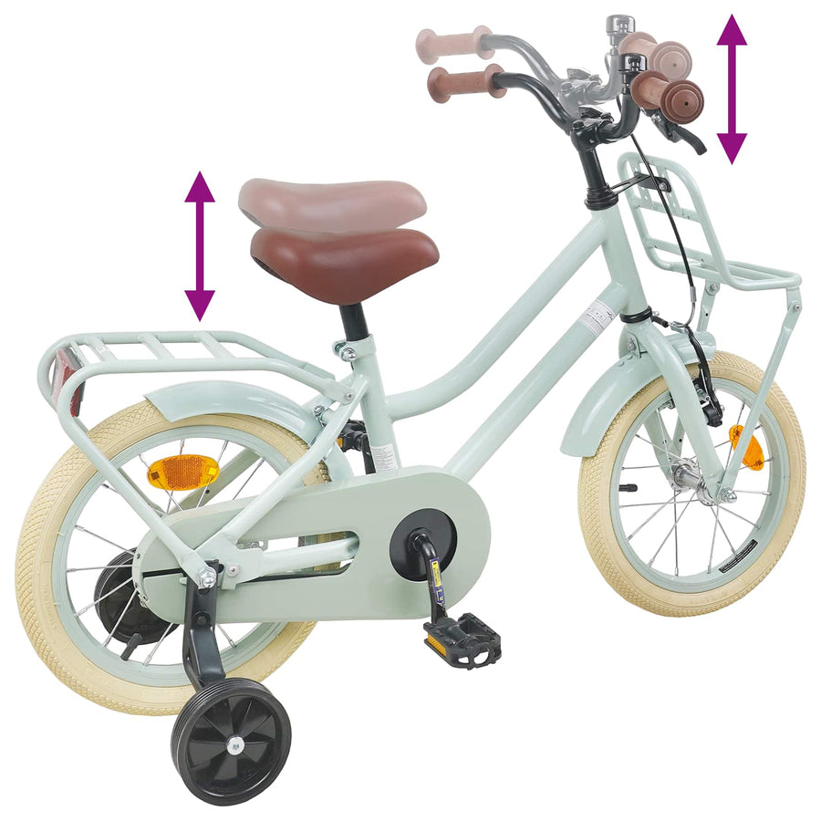 Kinderfiets 16 Inch voor 4-6 jaar oud Lichtgroen