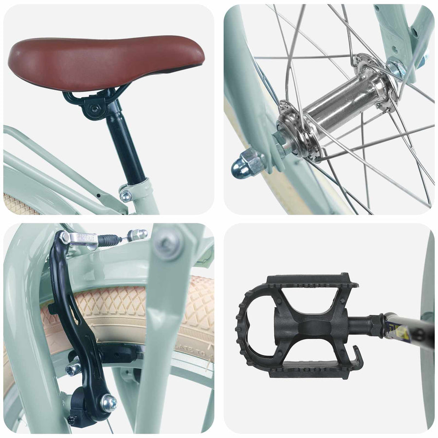 Kinderfiets 18 Inch voor 5-7 jaar Lichtgroen