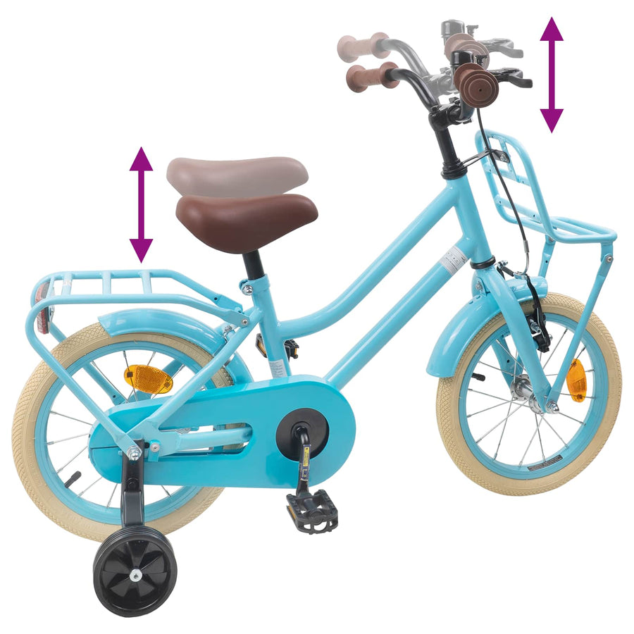 Kinderfiets 12 Inch voor 2-4 jaar oud Lichtblauw