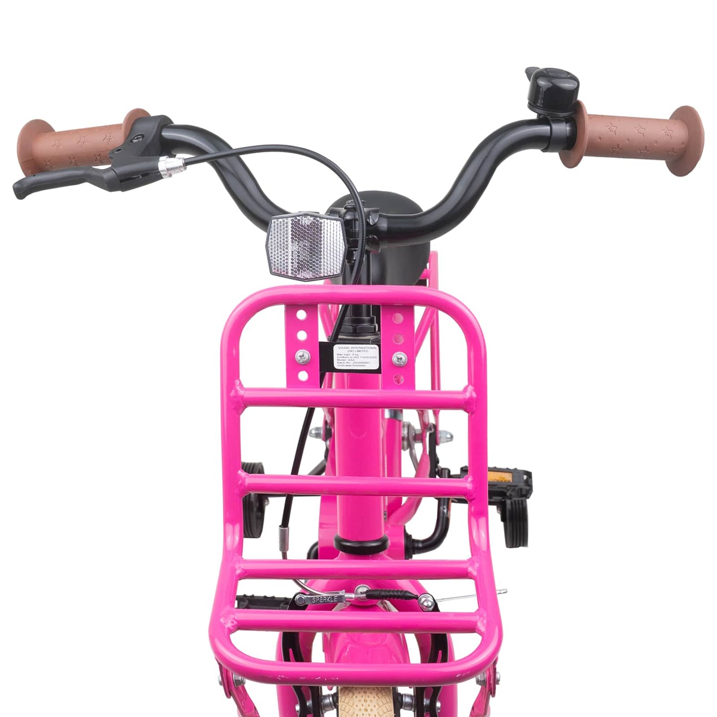 Kinderfiets 12 Inch voor 2-4 jaar oud Donkerroze