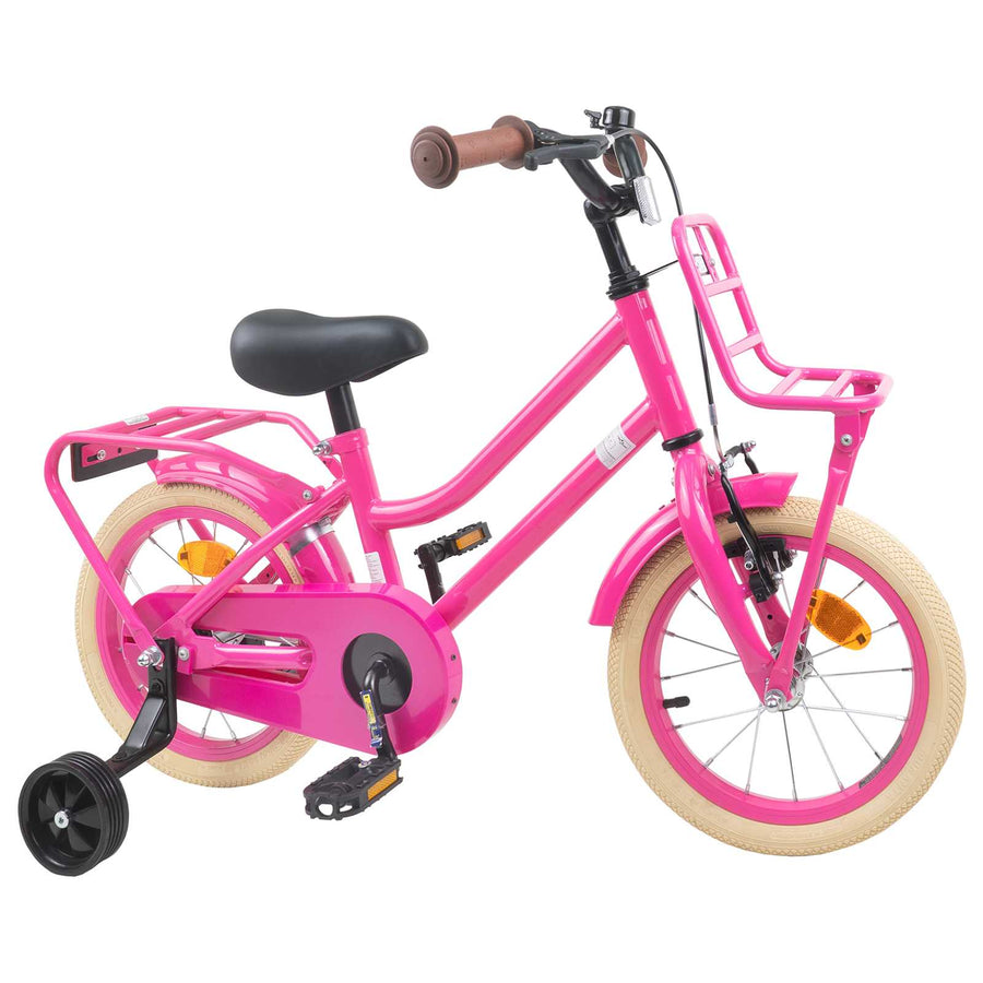 Kinderfiets 16 Inch voor 4-6 jaar oud Donkerroze