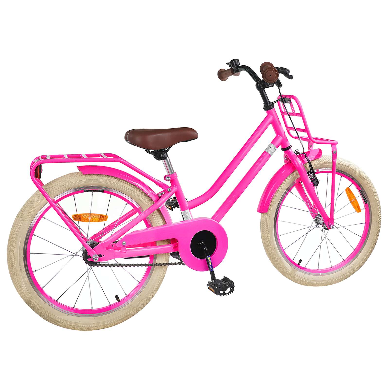 Kinderfiets 20 Inch voor 6-11 jaar oud Donkerroze