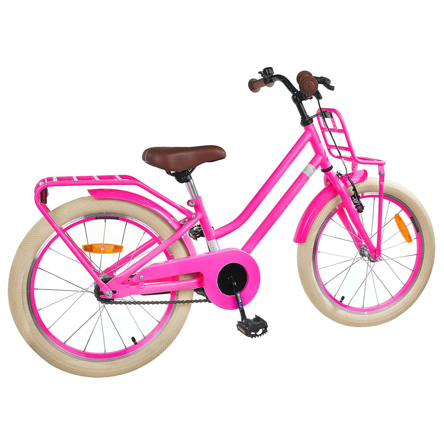 Kinderfiets 20 Inch voor 6-11 jaar oud Donkerroze