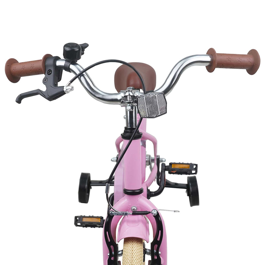 Kinderfiets 12 Inch voor 2-4 jaar oud Lichtroze