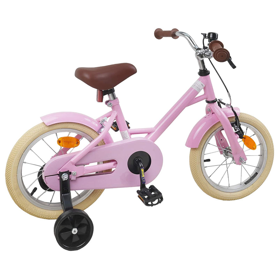 Kinderfiets 14 Inch voor 3-5 jaar oud Lichtroze