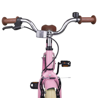 Kinderfiets 18 Inch voor 5-7 jaar Lichtroze