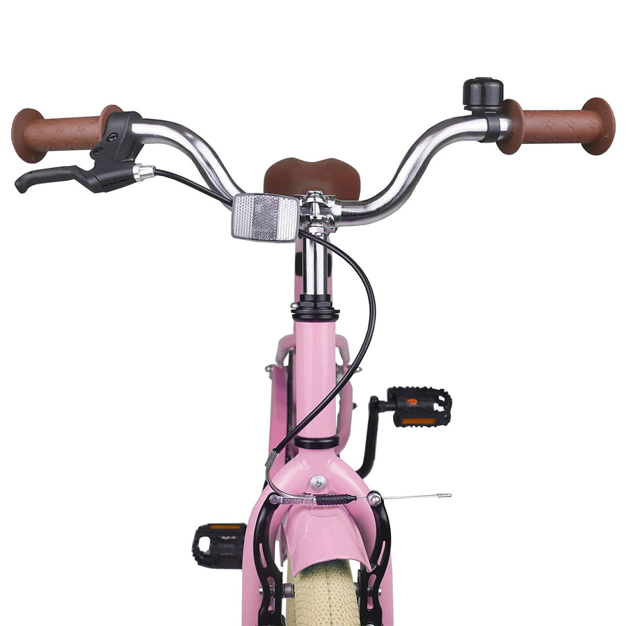 Kinderfiets 18 Inch voor 5-7 jaar Lichtroze