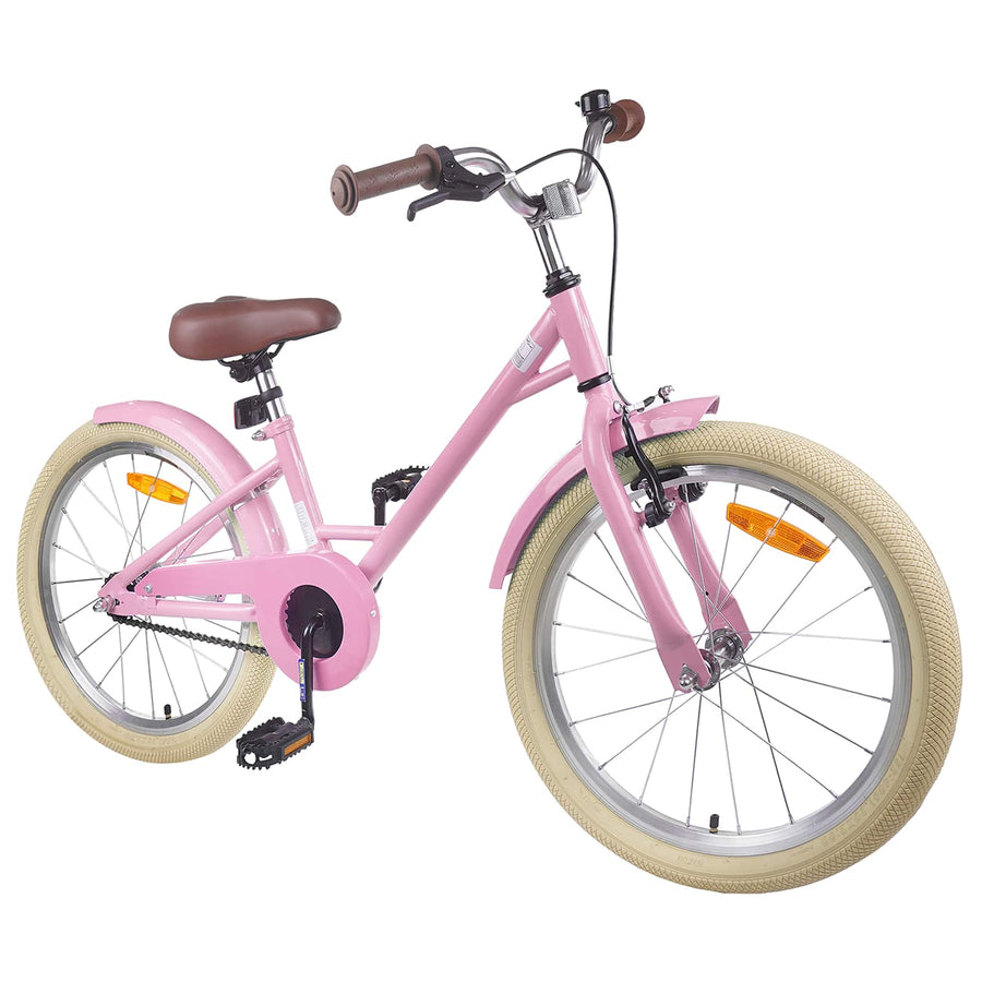 Kinderfiets 18 Inch voor 5-7 jaar Lichtroze