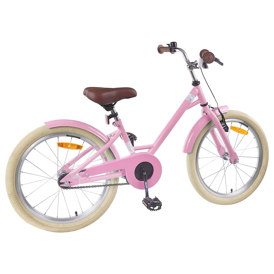 Kinderfiets 18 Inch voor 5-7 jaar Lichtroze