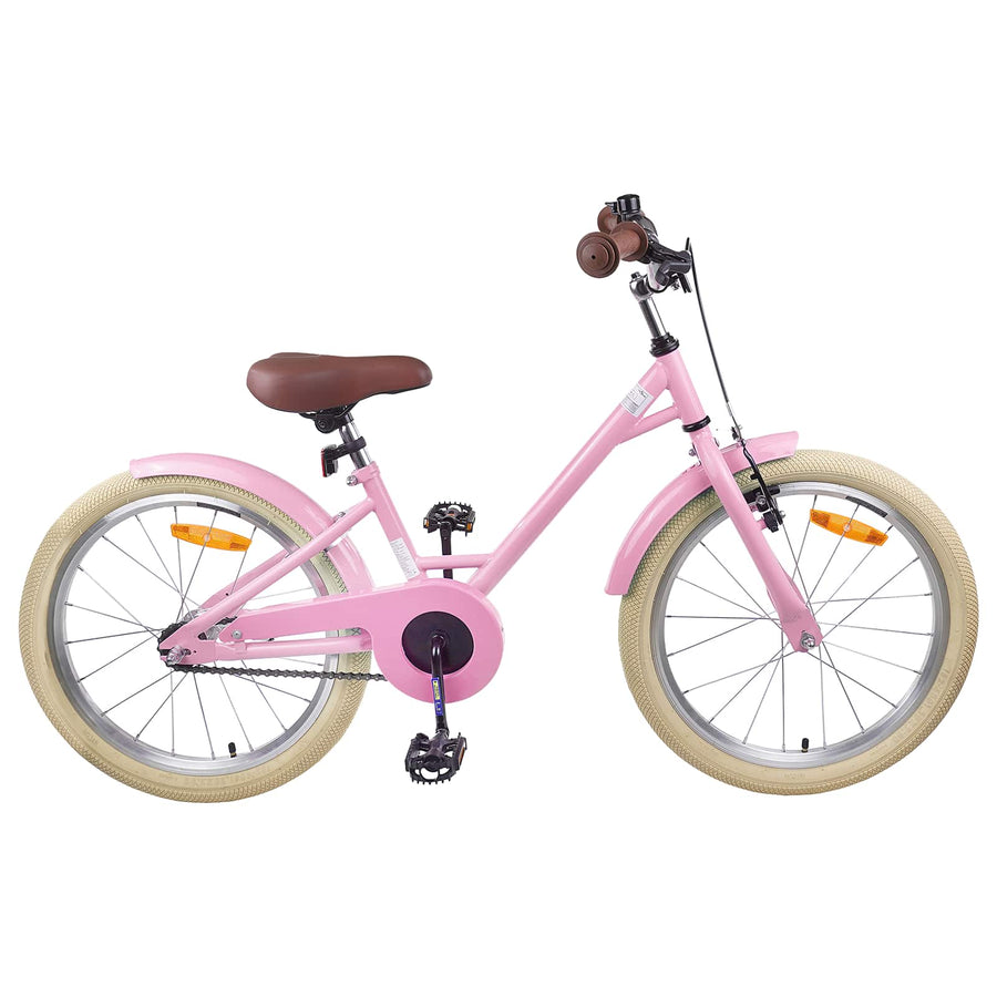Kinderfiets 18 Inch voor 5-7 jaar Lichtroze