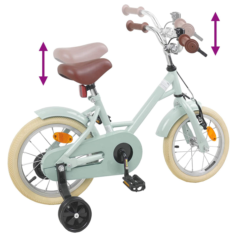 Kinderfiets 12 Inch voor 2-4 jaar oud Lichtgroen