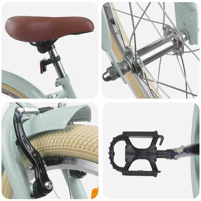 Kinderfiets 20 Inch voor 6-11 jaar oud Lichtgroen