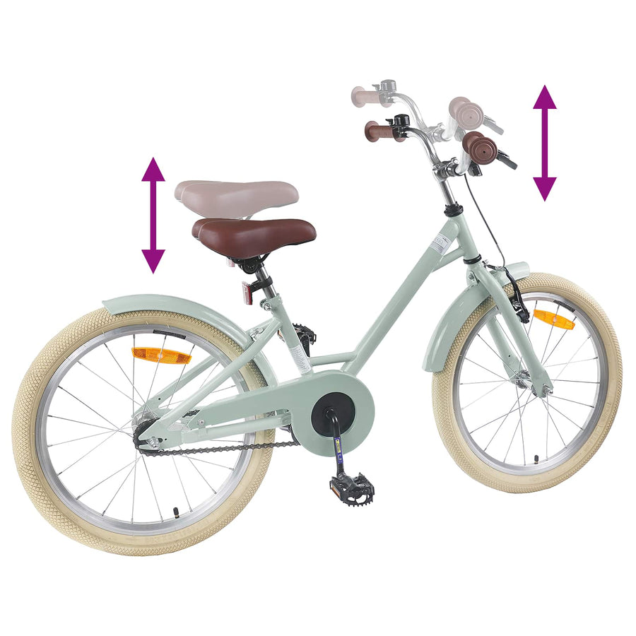 Kinderfiets 20 Inch voor 6-11 jaar oud Lichtgroen