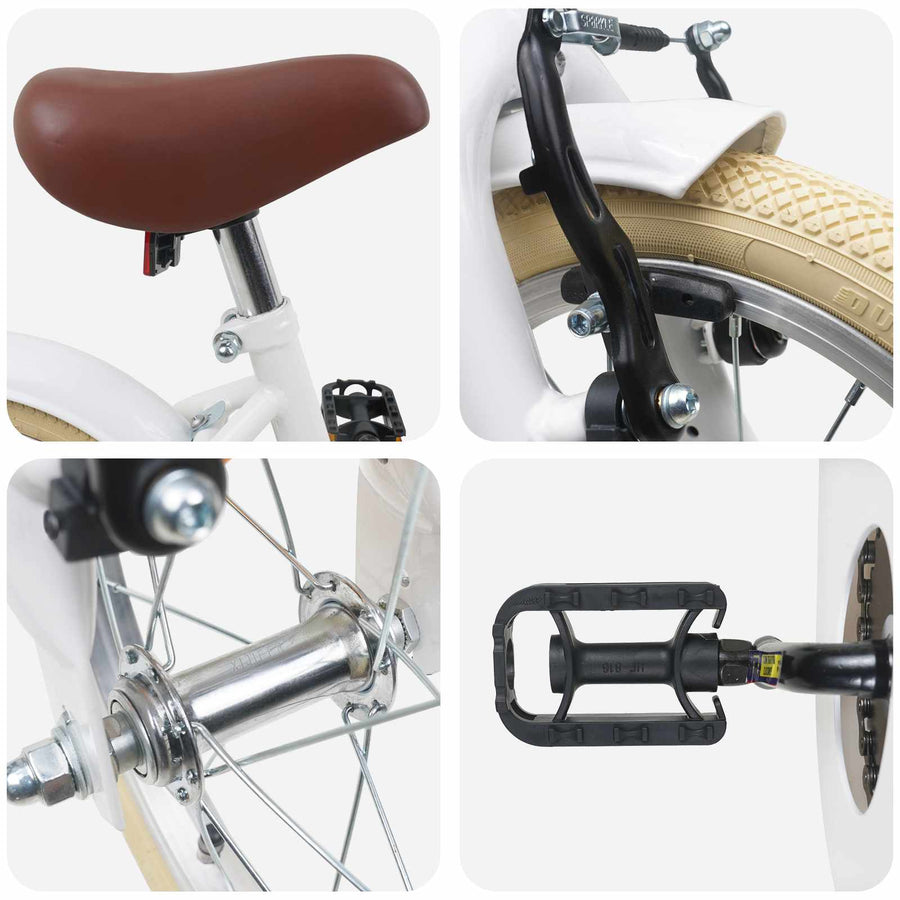 Kinderfiets 16 Inch voor 4-6 jaar oud Wit