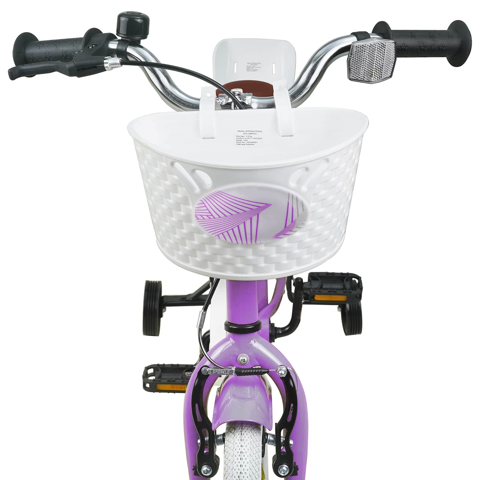 Kinderfiets 12 Inch voor 2-4 jaar oud Paars