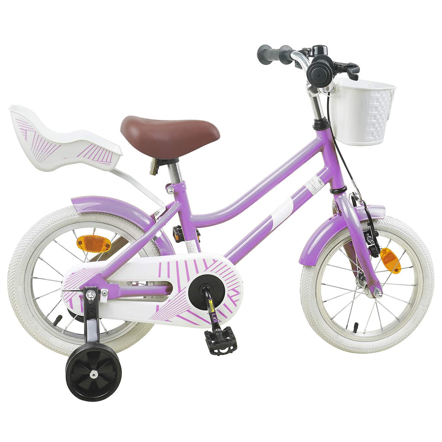Kinderfiets 12 Inch voor 2-4 jaar oud Paars