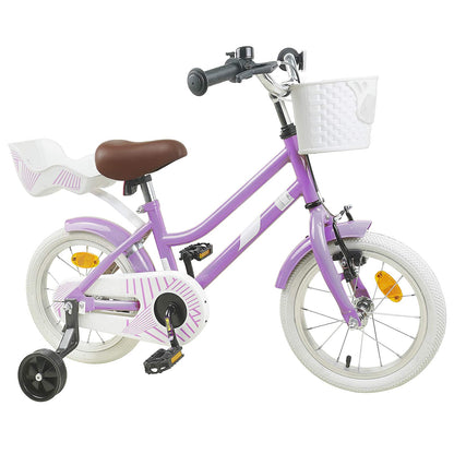 Kinderfiets 16 Inch voor 4-6 jaar oud Paars