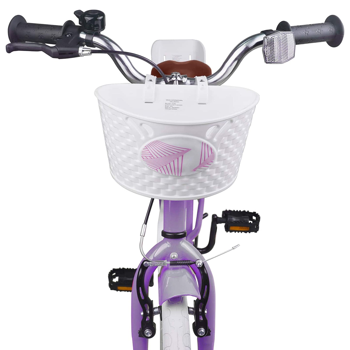 Kinderfiets 18 Inch voor 5-7 jaar Paars