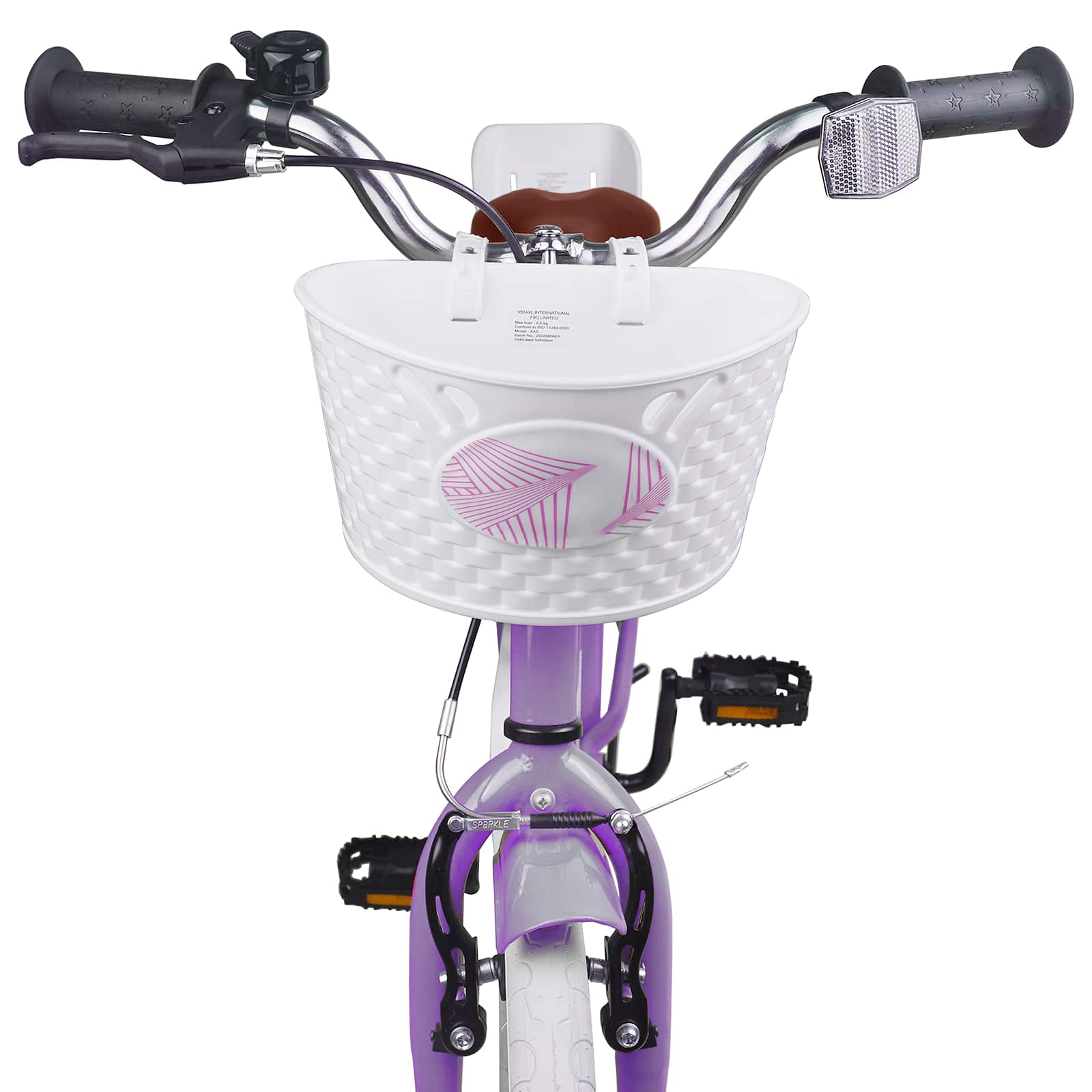 Kinderfiets 18 Inch voor 5-7 jaar Paars