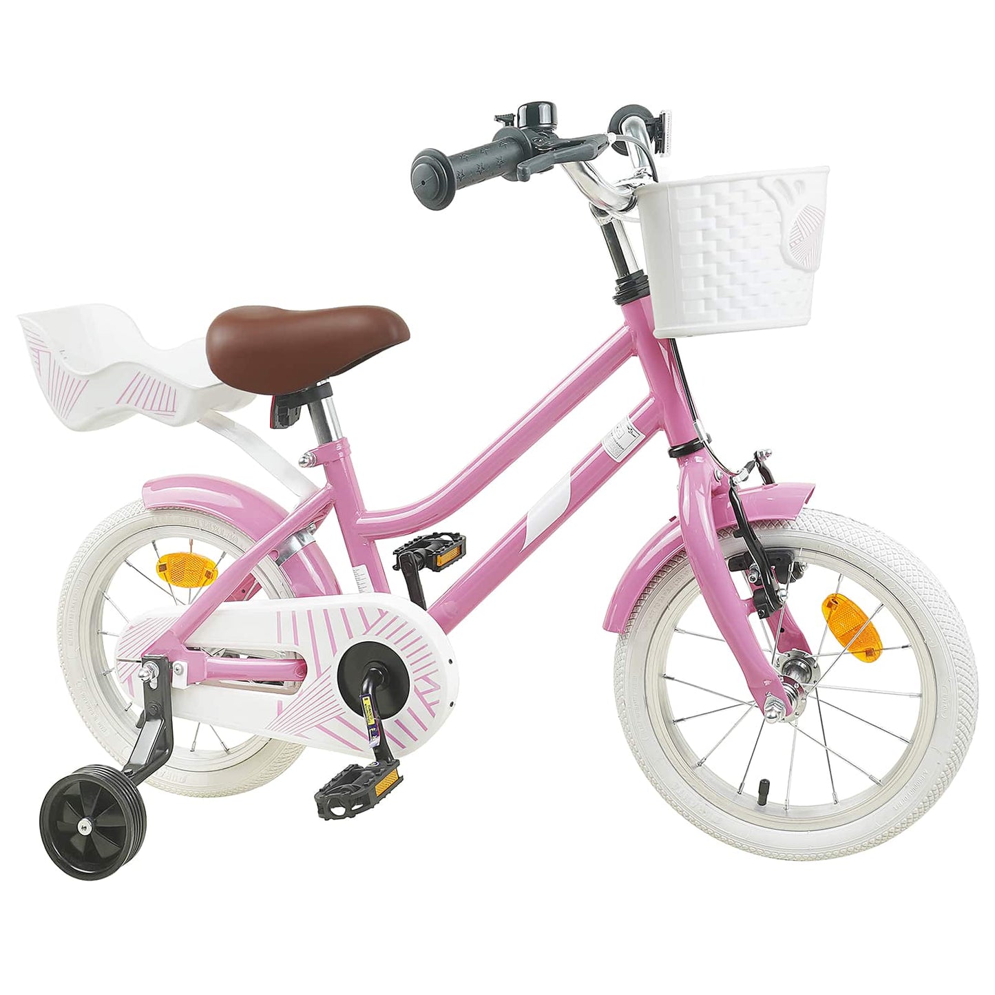 Kinderfiets 12 Inch voor 2-4 jaar oud Lichtroze