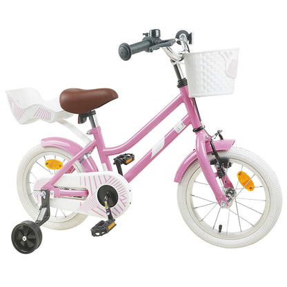 Kinderfiets 12 Inch voor 2-4 jaar oud Lichtroze