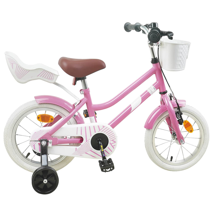 Kinderfiets 12 Inch voor 2-4 jaar oud Lichtroze