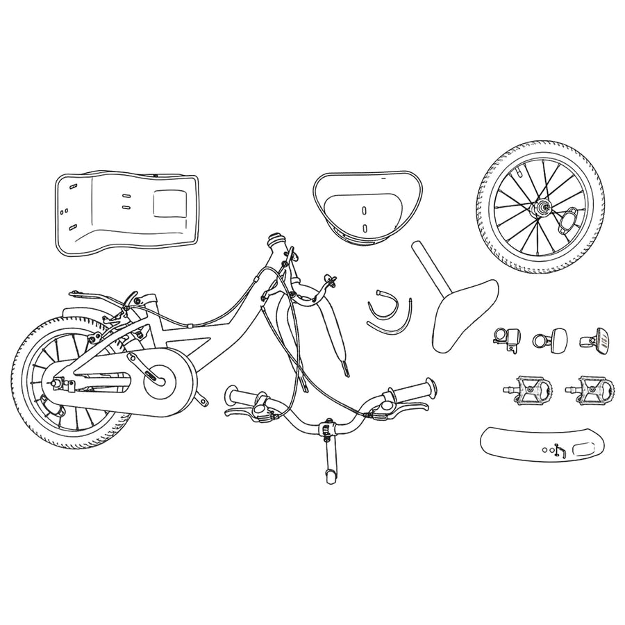 Kinderfiets 18 Inch voor 5-7 jaar Lichtroze
