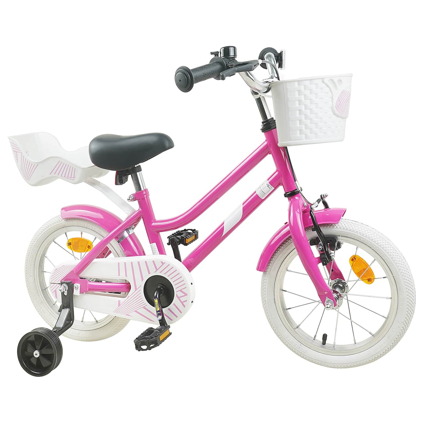 Kinderfiets 12 Inch voor 2-4 jaar oud Donkerroze