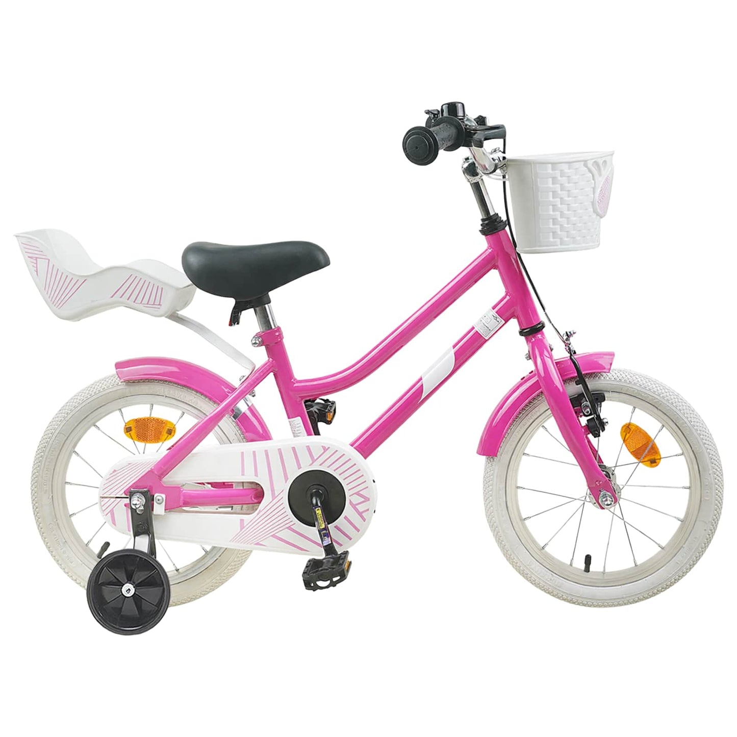 Kinderfiets 12 Inch voor 2-4 jaar oud Donkerroze