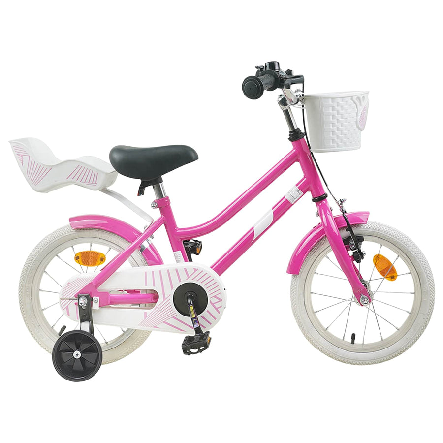 Kinderfiets 12 Inch voor 2-4 jaar oud Donkerroze